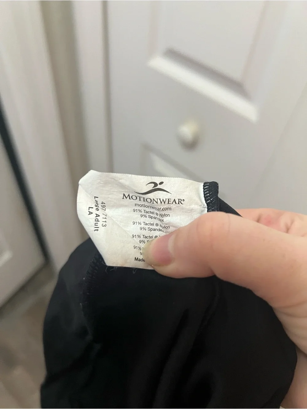 Motionwear Black High-Rise Crossover Waist Bike Shorts